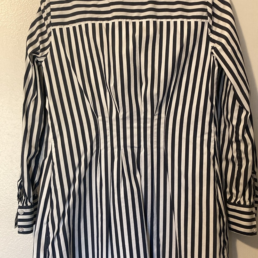 WHBM Long Sleeve Poplin Shirt Dress sz 8 - Picture 9 of 11